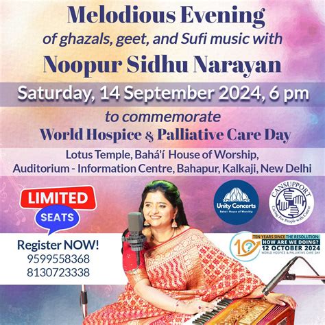 A Musical Evening with Noopur Sidhu Narayan, Lotus Temple Auditorium ...