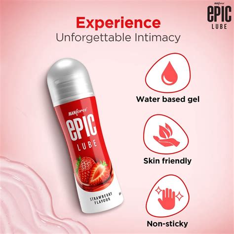 Manforce Epic Lube Strawberry Flavour Gel, 60 ml Price, Uses, Side ...