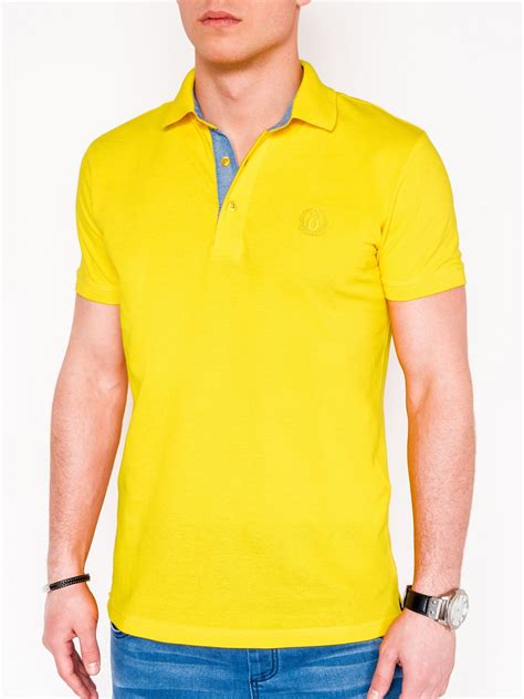 Mens Polo Shirts Yellow at Henry Lawrence blog