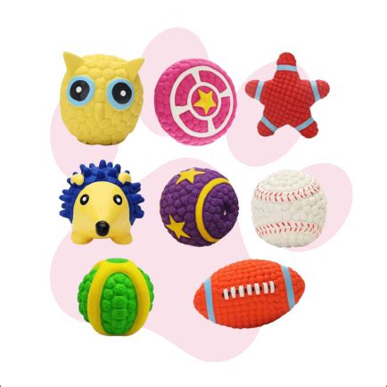 Squeaky Latex Cotton Blend Toys Combo – dogtownindia