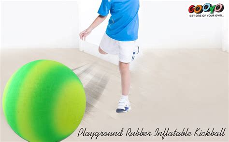 Buy Gooyo Playground Rubber Inflatable Kickball/Football/Volleyball ...