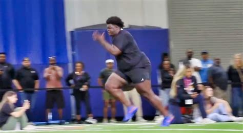 Desmond Watson Posts One Of The Slowest 40-Yard Dash Times
