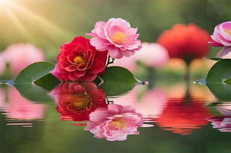 Image result for Spring Flowers Reflection