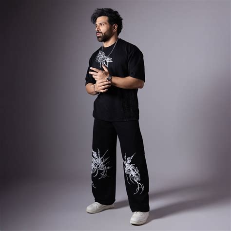 DEMON CLAW BLACK PRINTED EXTREME BAGGY SWEATPANTS – Hophead