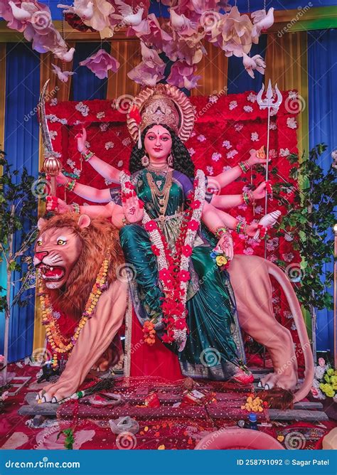 Goddess Durga devi, mata. stock photo. Image of event - 258791092