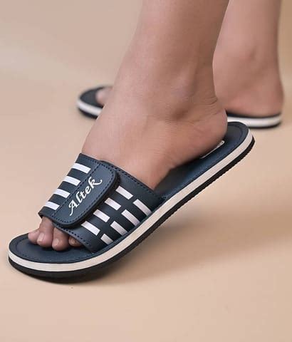 Altek Navy Blue Men's Slide Flip Flop