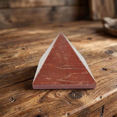 Buy Polished Red Jasper Crystal Pyramid, Natural Brick Red Stone for ...