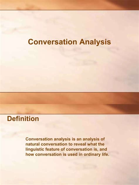 Image result for Conversation Analysis Data Example