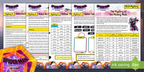 FREE! - Spider-Man™: SPaG Problem-Solving Mystery Game [Ages 7-9]