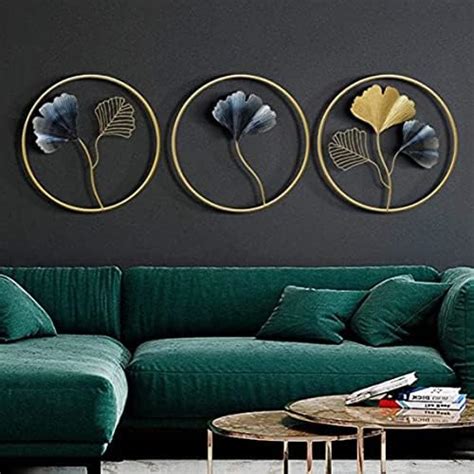 Metal Leaf wall art for living room, Bedroom, Hall, Drawing Room ...