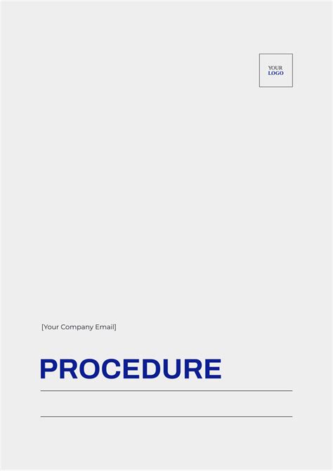 Image result for Procedure Writing Template