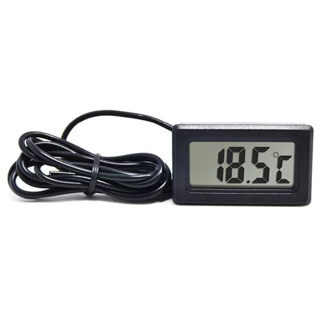 Konvio Mini LCD digital Temperature Meter sensor wired for Room ...