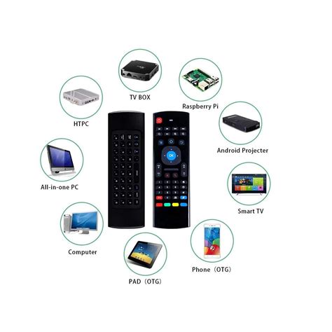 Air Fly Mouse Universal Remote with Keyboard & Intelligent IR Learning ...