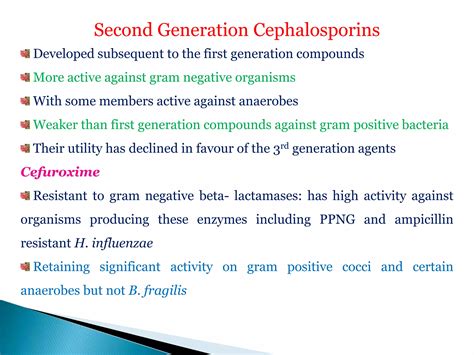 Pharmacology of Cephalosporins | PPTX