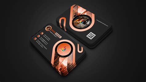 Business Card Design Black Background 的图像结果