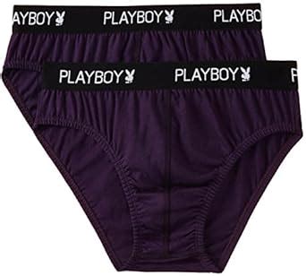 Buy Playboy Men's Cotton Briefs (Pack of 2) (UE24-2P Wine XL) at Amazon.in