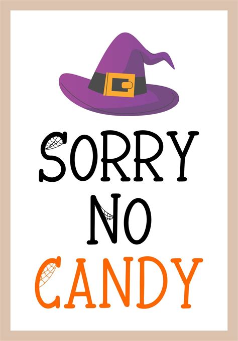 15 Best Printable Halloween Candy Signs PDF for Free