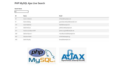 Video Live Search Field MySQL PHP 的图像结果