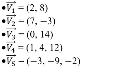 Vector Examples - Examples Lab
