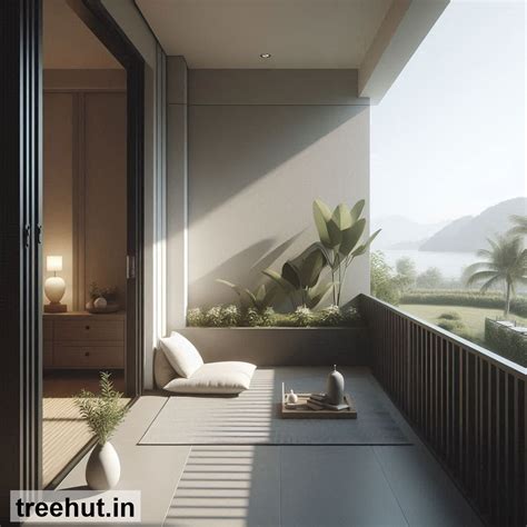 Minimalist Zen Balcony Design Ideas