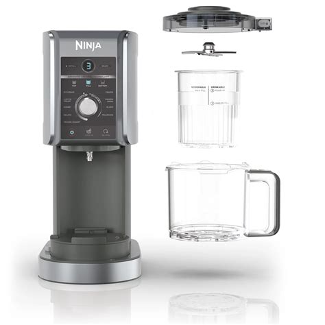 NINJA CREAMi Deluxe Eismaschine NC501EU 3x 680ml Becher - QVC.de