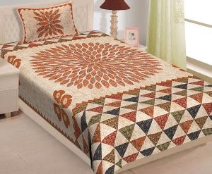 Piabhayo 200 TC Cotton Single Printed Flat Bedsheet - Buy Piabhayo 200 ...