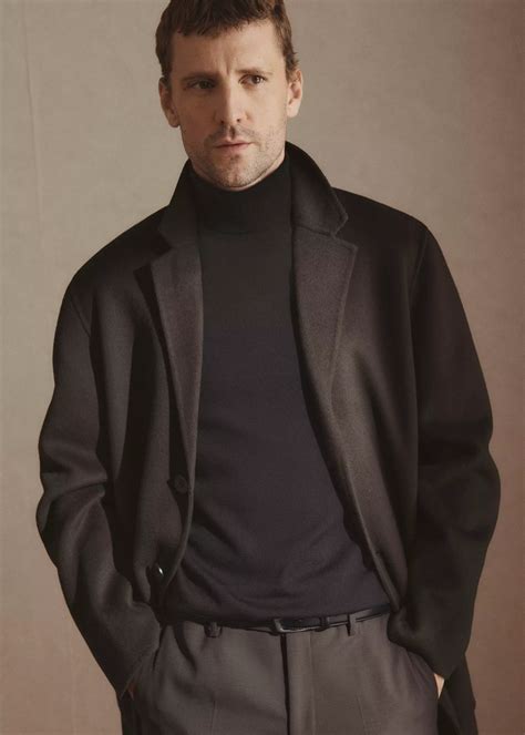 100% merino wool turtleneck sweater - Men | MANGO Lebanon