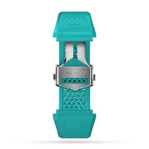TAG Heuer Connected 45mm Turquoise Rubber Strap BT6268 | Mappin and Webb