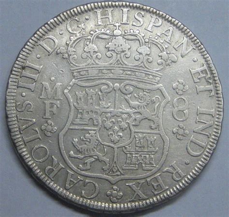 1770 MEXICO 8 REAL PILLAR CHARLES III SPANISH SILVER DOLLAR COLONIAL ...