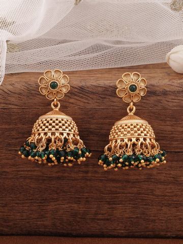Shop Exquisite Collection of Gold Plated Jhumka Earrings – Rubans