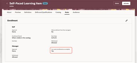 Let Managers Mark Self-Paced Learning Assignments as Complete
