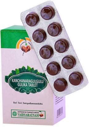 Vaidyaratnam Kanchanaragulgulu Gulika Tablet 100 Nos (Pack Of 1 ...
