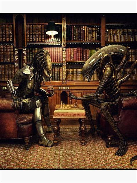 Image result for Alien and Predator Playing Chess