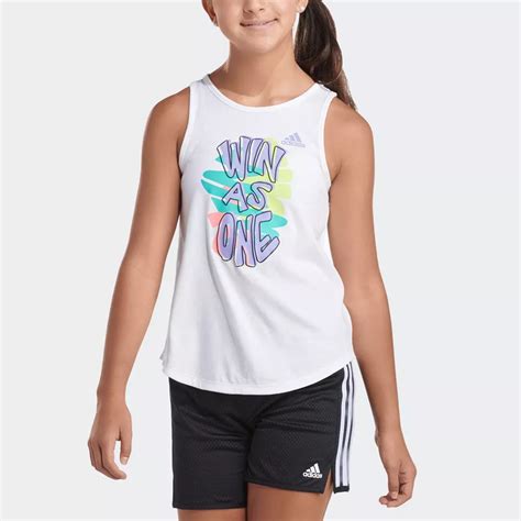 Girls 4-6x adidas Curved-Hem Tank