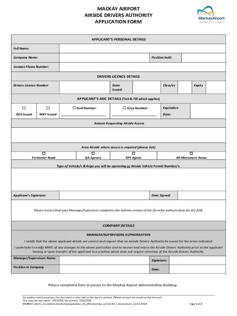 Fillable Online Driver Authorisation Application - Requested page not ...
