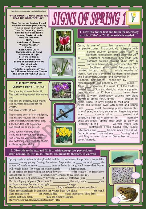 Image result for KS1 Signs of Spring