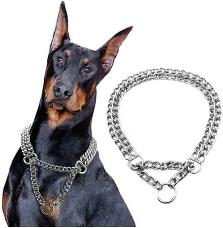 Woofy 2 Layer Dog Choke Chain I Martingale Collar -24 Inch Collar I ...