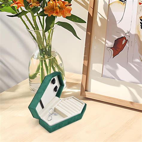 Giunmcul My Order Velvet Coffin Necklace Jewelry Jewelry Storage Box ...