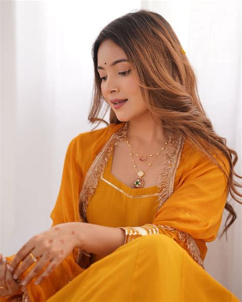 Spellbinding Mustard Georgette Gota Patti Worked Gown With Dupatta ...