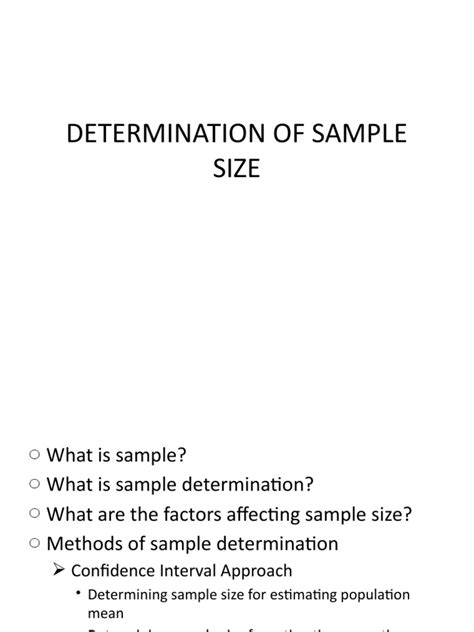 Image result for Sample Size Determination Methods