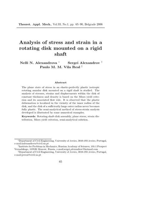 Image result for Rotating Discs Stress Analysis