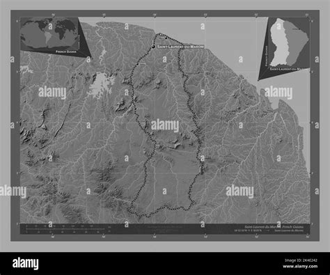 Saint-Laurent-du-Maroni, arrondissement of French Guiana. Bilevel ...