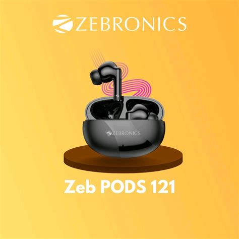 Zebronics Bluetooth Earbuds (PODS 121) BLACK ZEB