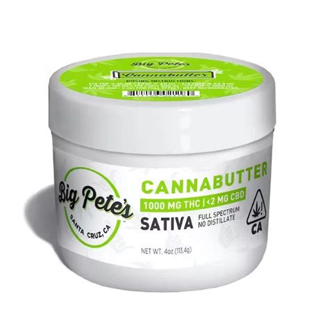 Buy Big Pete's - Cannabutter - Sativa - 1000mg at Greenstone