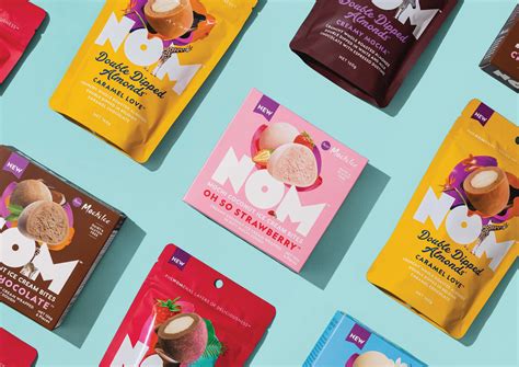 Colourful Brand Identity for NOM Treats by Unified Brands - World Brand ...