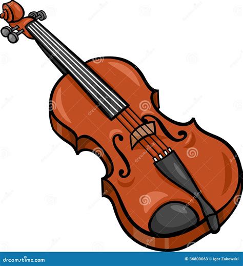 Violin Cartoon Illustration Clip Art | CartoonDealer.com #36800063