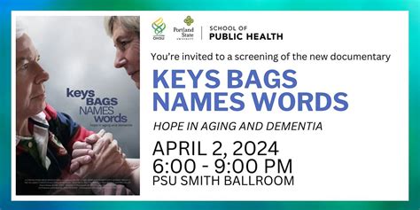 Keys Bags Names Words: A documentary film about hope in aging and ...