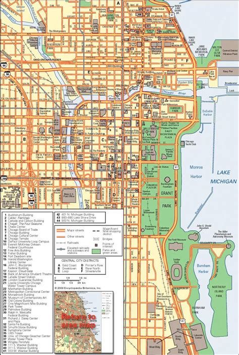 Map Of Downtown Chicago Streets