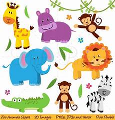 Zoo Animal Clipart by Zoo Jungle Safari Animals Clipart Illustrations Zoo Animal Clipart