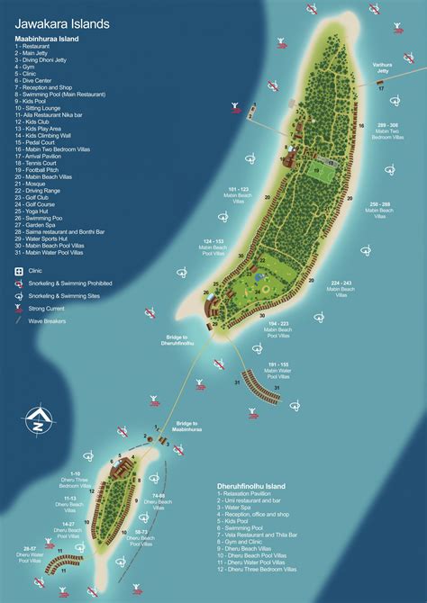 JAWAKARA Island Map | Simply Maldives Holidays